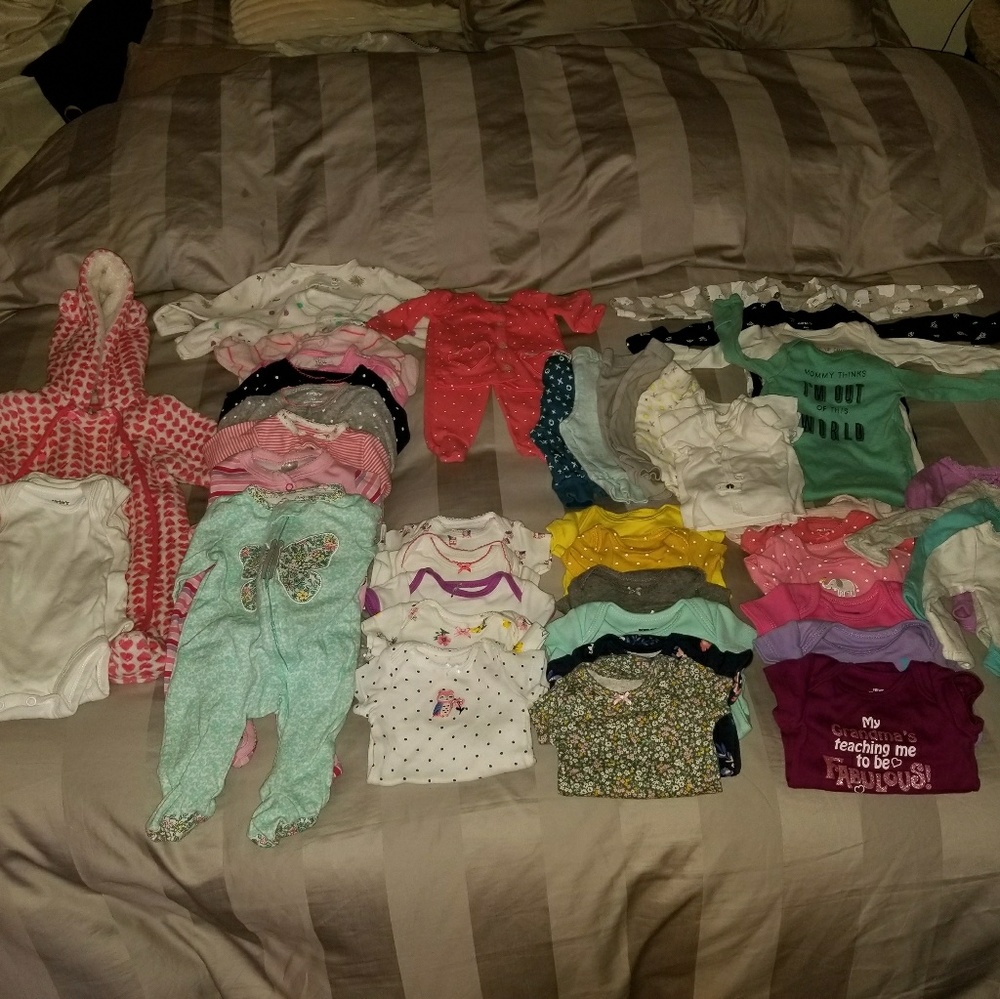 Lot of Newborn Girl Clothing